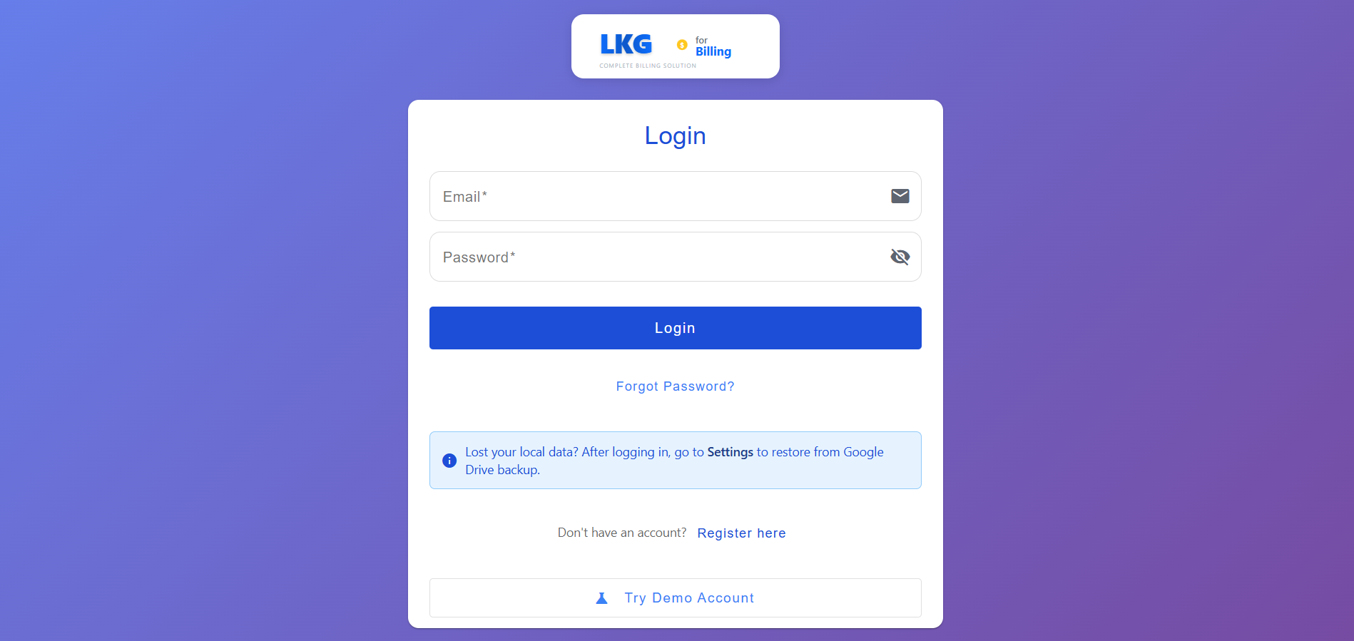 Login Page